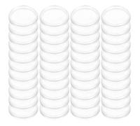 PLAFOPE Plastic Binding Disc 44Pcs White 38Mm Mushroom Expansion Rings for Loose Leaf Notebooks and Artwork Planning
