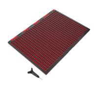 PLAFOPE Plastic Braille Writing Board Tool Back to School Decor with 27 Lines and 30 Cells, Large Capacity Beginner Braille Writing Tool Featuring Lasting Resilience and Increased