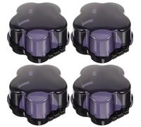 PLAFOPE Plastic Cooker Control Knob Guards 4pcs Gas Stove Knob Covers Resistant to High Temperature and Corrosion Easy to Use for Kitchen Safety and Child Protection