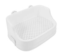 PLAFOPE Plastic Pet Litter Box Trainer with Removable Tray Design for Effortless Cleaning, Rectangle Shape Suitable for Rabbits, Hamsters and Small Pets at Home