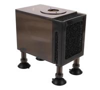 PLAFOPE Plastic Pump Protection Box with Filter Sponge Large Black-brown Water Pump Container for Aquarium Fish Tank to Prevent Suction Injury and Ensure Quiet Operation