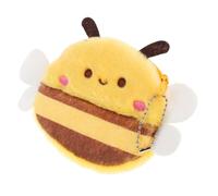 PLAFOPE Plush Mini Purse Soft Fuzzy Animal Wallet for Blush Detail Versatile Keychain Pouch for Coins Earphones Lipstick and Keys Protective Backpack Hanger