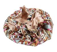 PLAFOPE Polyester Sleep Cap for Women with Double-sided Stretch Elastic, Wear-resistant and Stylish Printed Design, Sleeping Cap to Protect Hair during Night Or Bath