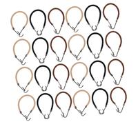 PLAFOPE Ponytail for Women 36pcs Hair Bungee Cords Hooks Elastic Hook Hair Tie Hair Ties for Women for Bun Ponytail Holder