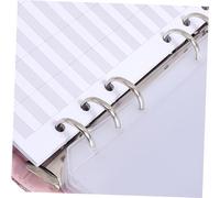 PLAFOPE Portable Budget Binder Set with PU Leather Cover Expense Tracking Zipper Envelopes and Stickers for Financial Planning and Cash Management Starlight Pink Organizer for Home and