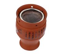 PLAFOPE Portable Ceramic Sand Moxibustion Pot with Heat Insulation Function, Manual Burner Relaxation and Relief, Brown Ceramic Moxibustion Jar Brown Moxibustion Jar Random Color Random