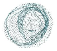 PLAFOPE Portable Fishing Net Strong Tensile Strength Nylon Mesh Replaceable Fishing Net Easy to Store Mesh Side Length 1.5cm