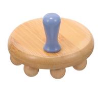 PLAFOPE Portable Multi-Function Wooden Acupoint Massage Roller for Body Stress Relief Handheld Design Stimulates Lymphatic Flow Suitable for Neck Back Arms Legs and Feet