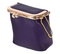 PLAFOPE Portable Pu Leather Mini Lipstick Bag with Mirror, Bucket-Shaped Small Cosmetic Case for Travel and Dates, Multifunctional Storage with Metal Details, Stylish and Compact Design