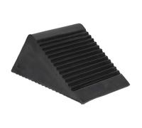 PLAFOPE Portable Rubber Wheel Chock with Triangular Design for Cars and Trucks Non Slip Tire Stopper and Flat Spot Preventer Wear Resistant Black Block for Vehicle Stability and Safety