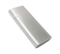 PLAFOPE Portable Stainless Steel Cigar Carry Case with Cigar Storage Box for Maintaining the Wetness for Travel and Clients