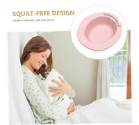 PLAFOPE Postpartum Sitz Bath Basin for Toilet Seat Pink Hygiene Soaking Bidet for After Birth Care Ergonomic Wash Basin for Elderly Pregnant Women Mobility Support Space-Saving Design
