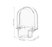 PLAFOPE Pressure Gauge Protector: Transparent Window Square Cover for Outdoor Use - Anti-Impact Case for Industrial Applications