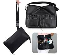 PLAFOPE Professional PU Cosmetic Waist Bag Tube Storage Multifunctional Makeup Brush Organizer for Women Compact Travel Makeup Pouch with Large Capacity and Lightweight Design