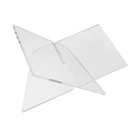 PLAFOPE Recipe Holder Transparent Acrylic Book Stand for Quran and Magazines with Reinforced Structure, Scratch Resistant and Easy to Clean Display Stand for Home Use and Bookstores