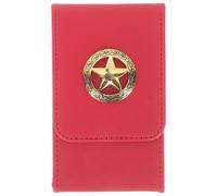 PLAFOPE Red Leather Tarot Cards Storage Box Lightweight Moisture-proof Rectangular Case Universal Organizer Suitable for Portable Tarot Card Holder