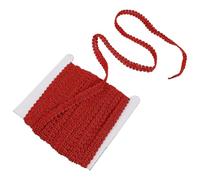 PLAFOPE Red Polyester Woven Braid Trim Ribbon 15 Yards for Curtain DIY Material, Apparel Craft Lace, and Lampshade Decoration