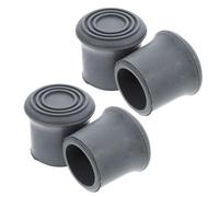 PLAFOPE Replacement Rubber Feet for Commode Chairs and Walking Canes Non Slip Foot Pads with Versatile Use in Bathroom Safety 4 Pack