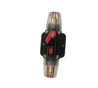 PLAFOPE Reset Fuse Holder Inline Circuit Breaker for Car Audio System Protection Manual Push Button Reset Auto Stereo Inverter Fuse Socket Compatible Bike Use