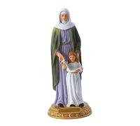 PLAFOPE Resin Catholicism Figurine Saint Anne Statue Retro Delicate Desktop Ornament for Home Church Bedroom Hotel Office Religious Sculpture Decor Craftsmanship