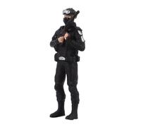PLAFOPE Resin Miniature Policeman Figurine Scale Halloween Decoration Lifelike Micro Landscape Model for Collector S Desk and Garden Scenes