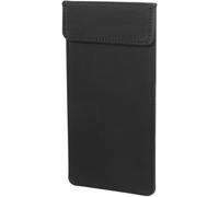 PLAFOPE Restaurant Check Presenter Folder with Leather Texture - Waterproof Server Notepad and Menu Book Holder for Food Service Staff, 10x20 Cm Black