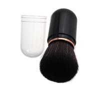 PLAFOPE Retractable Mini Makeup Brush Portable Travel Powder and Blush Brush with Soft Bristles for Foundation and Highlighter Application