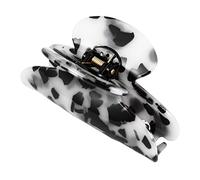 PLAFOPE Retro Toothed Hair Clip for Women Durable Acrylic Large Hair Claw with Classic Marble Pattern for Daily Hairstyles and Elegant Looks