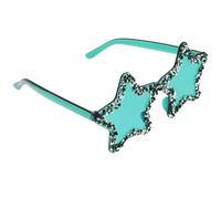 PLAFOPE Rhinestone Rimless Star Sunglasses Women Trendy Candy Color Shade Party Eyewear Cool Frameless Glasses for Nightclub and Outdoor Use