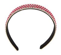 PLAFOPE Rhinestone Wide Hair Band for Women Non-slip Sparkling Crystal Headband Comfortable Lightweight Hair Accessory for Teens and Adults