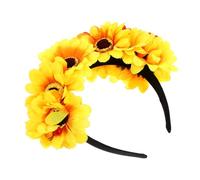 PLAFOPE Romantic Floral Headband Sunflower Design Accessory for Weddings Parties and Everyday Wear Comfortable Cloth Material for Girls and Women