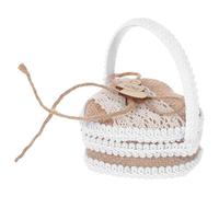 PLAFOPE Rustic Khaki Ring Box Wedding Day with Elegant and Secure Presentation, Portable Cotton Linen and Pe Material, for Celebrations and Wedding Decoration, for Flower and Ring Bearers