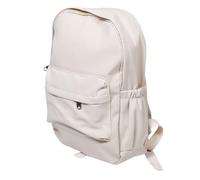 PLAFOPE School Backpack with Multiple Compartments White Waterproof Cloth Fabric Cute and Fashionable Fresh Design for Girls for Middle School Students and Everyday Use