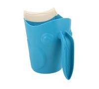 PLAFOPE Shampoo Rinser Cup for Boy Girl Soft TPE Material with Easy Grip Handle Eye-Protective Curved Design Safe Hair Rinse