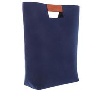 PLAFOPE Shopping Bag Bible Tote Bag with Pockets Stylish Felt Handbag Organizer Wear and Break Resistance Easy Sorting and Retrieval Large Capacity Blue Tote for Occasion 13.76x9.43x3.54in