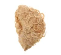 PLAFOPE Short Wavy Human Hair Wig for Women Curly Layered Wig Bangs for Cosplay Party Performance