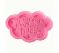 PLAFOPE Silicone Cake Mold Cloud Shape Pink Birthday Cake Tool Heat Resistant Hard to Deform Baking Mold and Candy Decoration