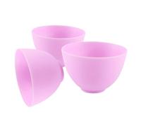 PLAFOPE Silicone Face Mask Mixing Bowls Washable Comfortable, 3Pcs for DIY Skin Care Tools Beauty Salon Bowl Set Homemade Masks for DIY Hairdressing Oil