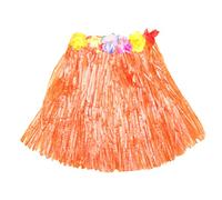 PLAFOPE Skirt Suit for Boys and Girls Tropical Party Decorations Costume Set Flower Headband Bracelets Neck Garland Hawaiian Outfits