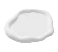 PLAFOPE Small Jewelry Tray Irregular Cloud Shape Plaster Tray White Multifunctional Easy to Clean Unique Highly Artistic Jewelry Display for Kitchen