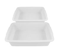 PLAFOPE Small Plastic Laboratory Tray 24X17X6.5Cm Sturdy Chemical Reagent Storage Tray for Teaching Supplies and Medical Experiments