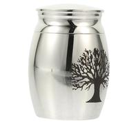 PLAFOPE Small Simple Pet Cremation Urn for Dog and Cat Ashes Portable Bone Ash Container with Lid Design Memorial Keepsake to Comfort Grieving Pet Owners
