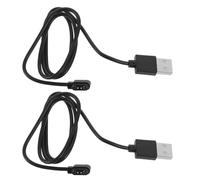 PLAFOPE Smartwatch Charging USB Cable 2pcs, Magnetic 2-pin Cord, Made of ABS PC, Suitable for Home and Office Wearable Device Charging