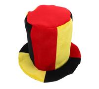 PLAFOPE Soccer Fan Crazy Hat Black Red Yellow Party Accessory Multi-occasion Carnival Costume Supporter Cap Inner for Adults Football Matches and Halloween