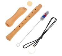 PLAFOPE Soprano Recorder Easy to Learn with Good Intonation Wooden 8-hole German-style Classic Vintage Shape, Detachable Two-section Design with Cleaning Color for Beginners