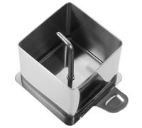 PLAFOPE Square Stainless Steel Rice Ball Maker and Mousse Cake Mold Set with Ring Molds and Pusher for Creative Cooking and Convenient Storage in The Kitchen