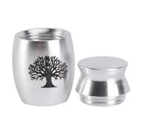 PLAFOPE Stainless Steel Pet Ash Urn Corrosion Resistance, Silver