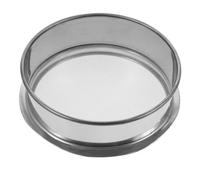 PLAFOPE Stainless Steel Round Flour Sieve Fine Mesh Multi-Functional Strainer for Ceramic Slurry Filtering Gardening Soil Sifting and Pigment Filtration with Ergonomic Design