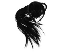 PLAFOPE Straight Headband Wig with Bang Natural Black Lightweight Invisible Clip-in Hair Topper for Women Easy to Wear Straight Wig for Volume Boosting and Grey Coverage