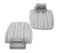 PLAFOPE Sturdy Wheelchair Footrest Pads Heavy-Duty Metal Foot Plate Replacement for Electric Scooter Transport Chair Foot Supports Wide Surface for Enhanced Stability Easy Installation for